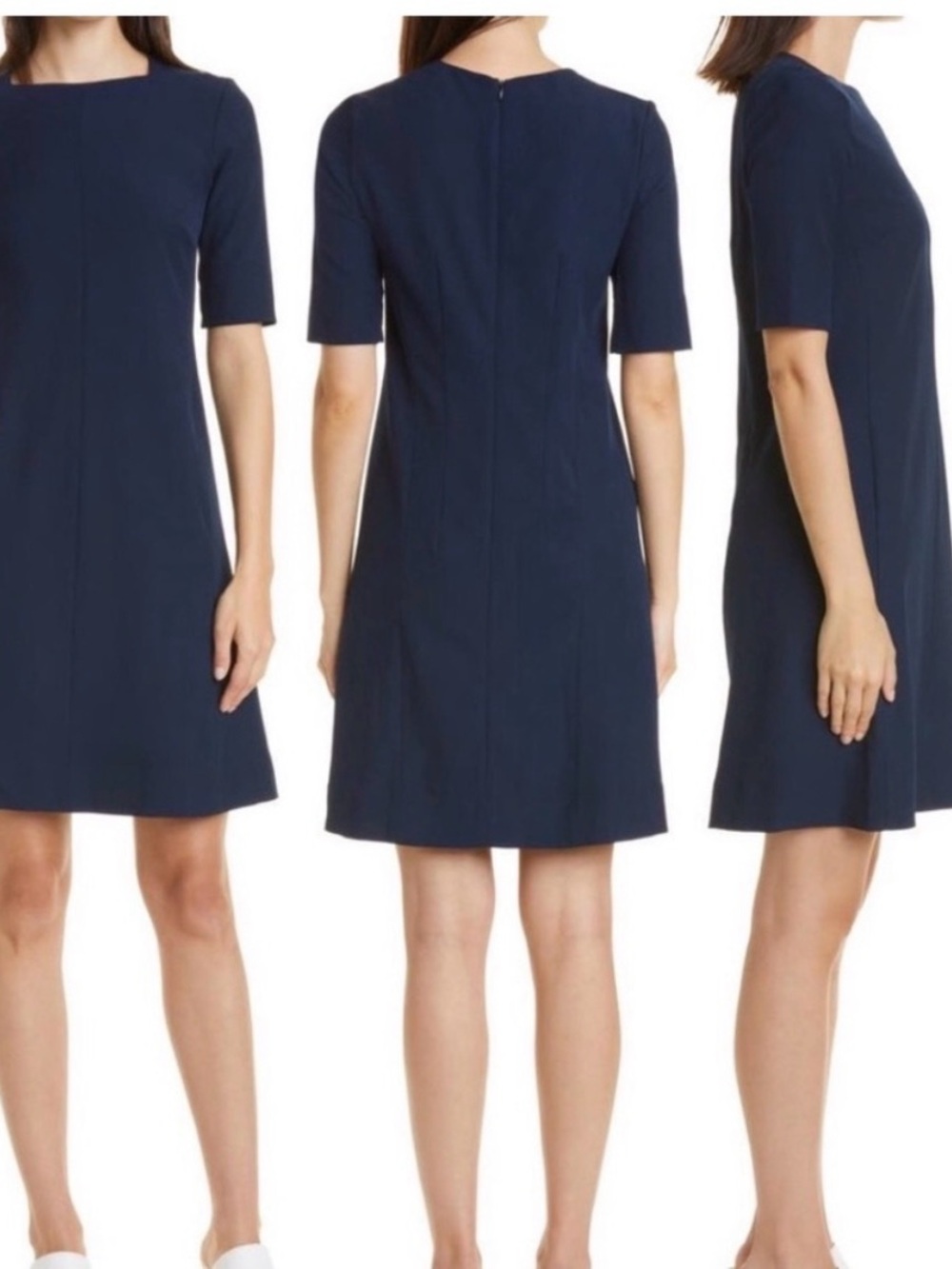 MM Lafleur Emily Sheath Dress Navy Blue 3X